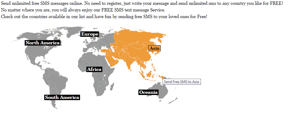 send sms without identity