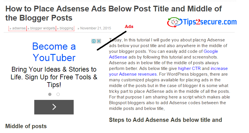 Adsense ads floating left or right hand side of posts Adsense ads floating left or right hand side of posts