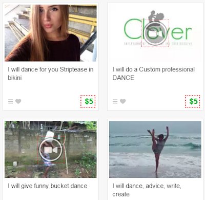 Fiverr gigs example