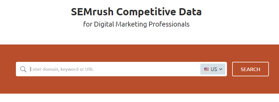 Semrush - Low competition keywords finder