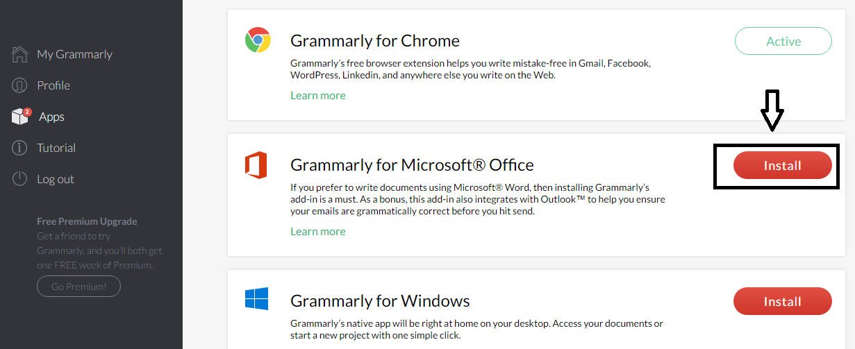 grammerly for ms word on mac