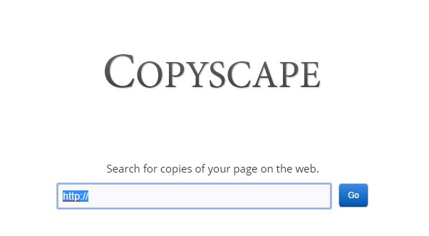 copyscape plagiarism checker