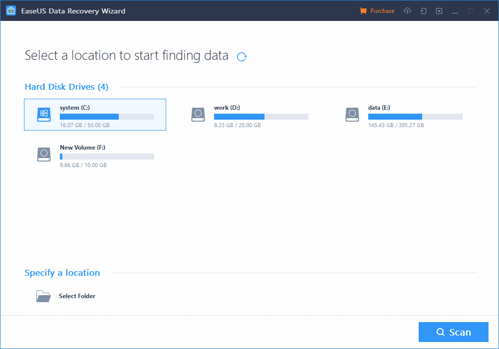 How does EaseUs Data Recovery Work