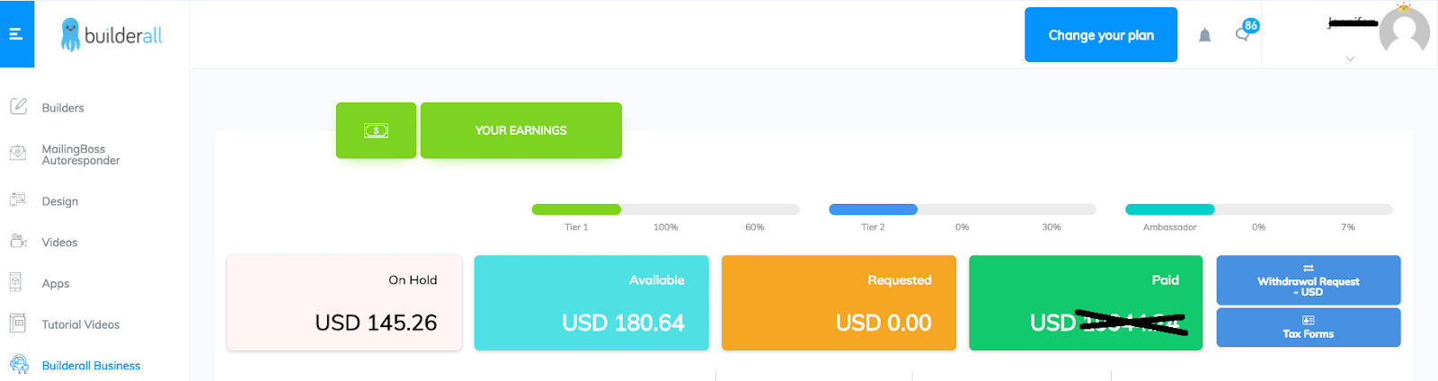 Builderall affiliate payment proof Builderall affiliate payment proof