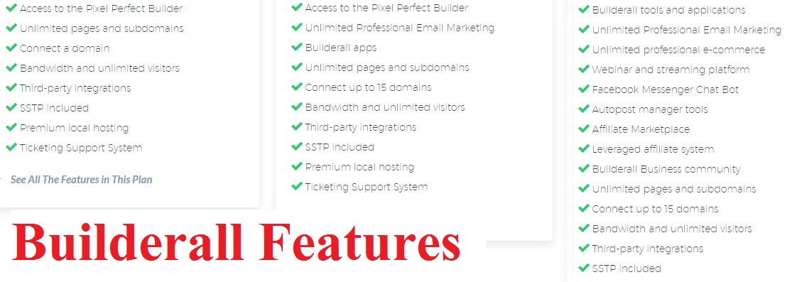 Builderall Features