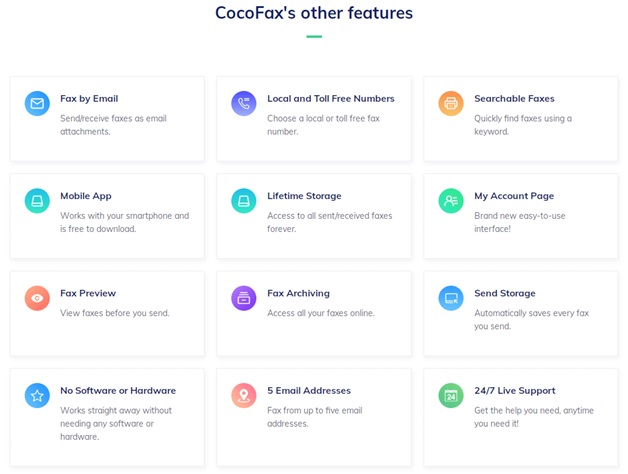 cocofax features cocofax features