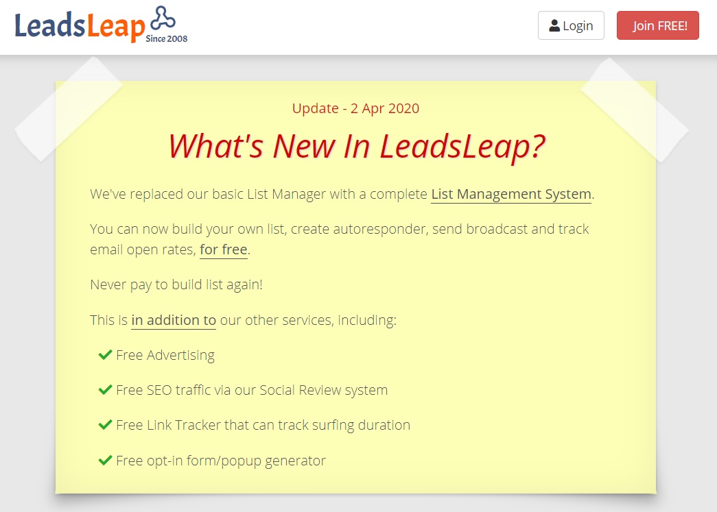 LeadsLeap features LeadsLeap features