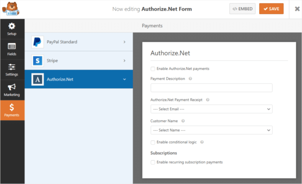 authorize-net-addon-in-action