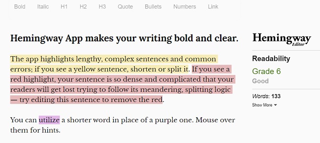 hemingway editor app