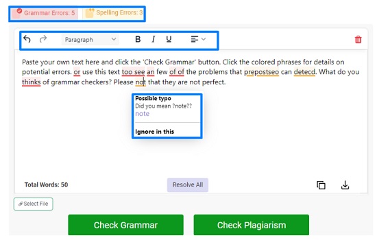 Grammar Checker by Prepostseo